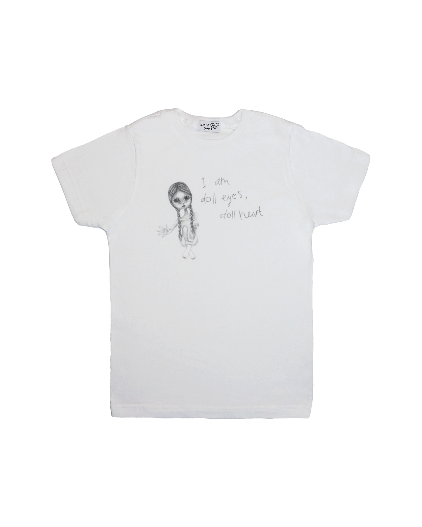 "doll heart" baby tee