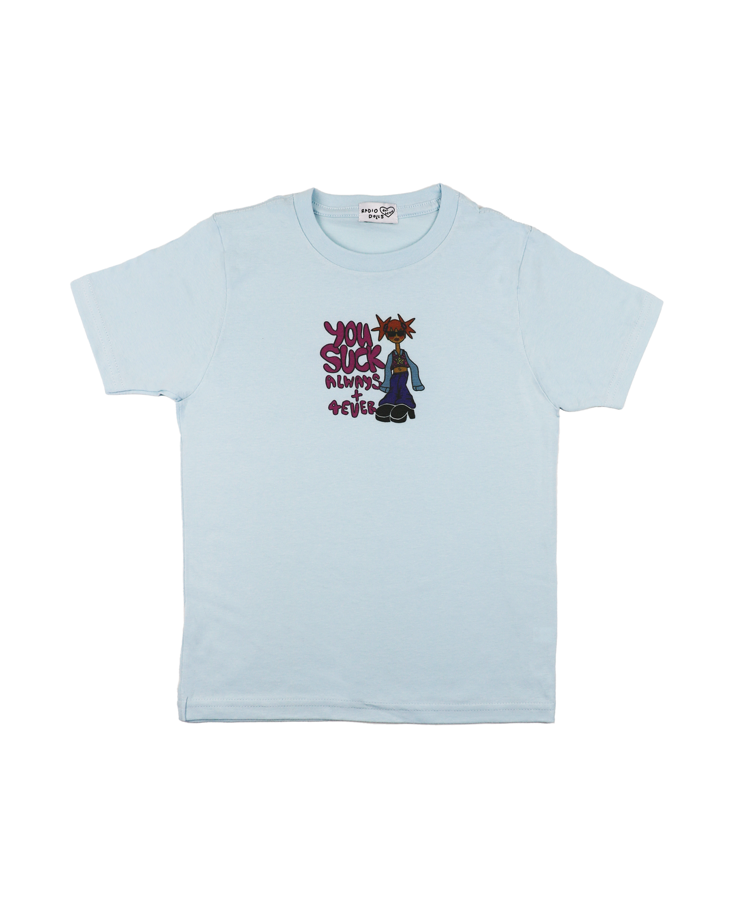 "u suck" baby tee