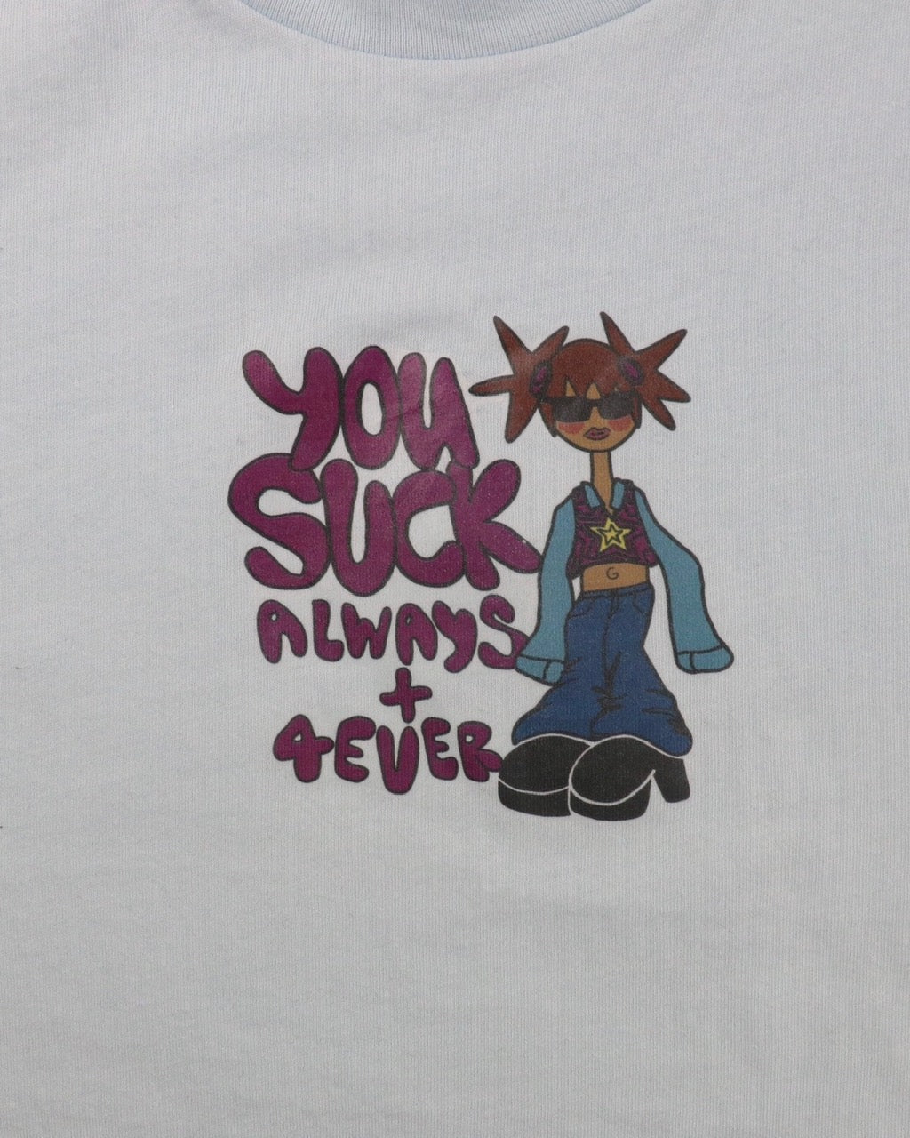 "u suck" baby tee