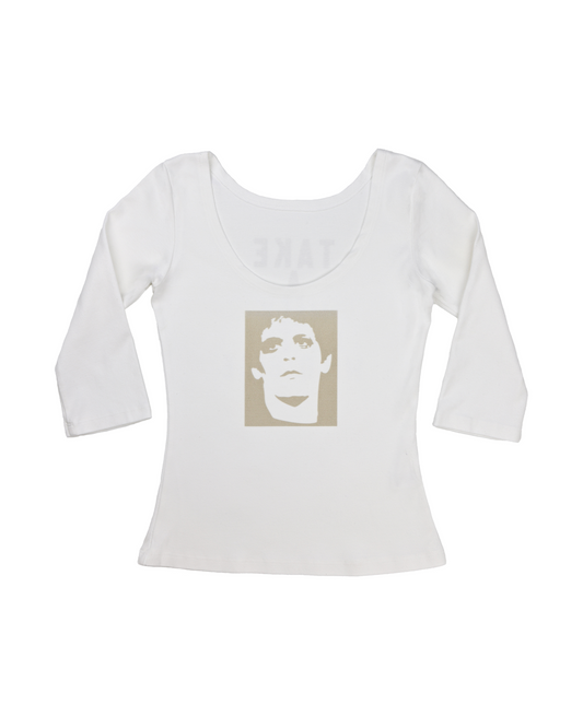"lou reed" reversible 3/4 sleeve