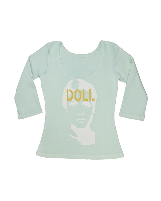"twiggy" reversible 3/4 sleeve